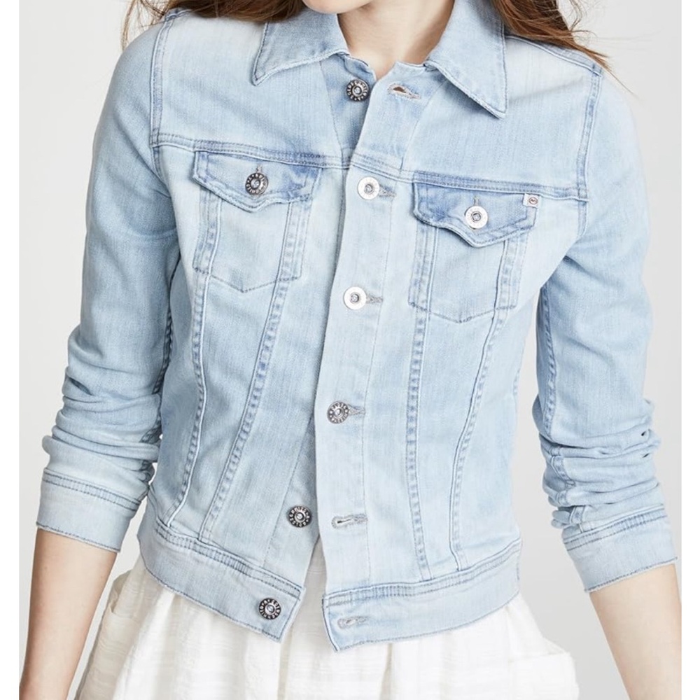 AG Robyn Jean Jacket. Color/Wash is Salt Ruins.